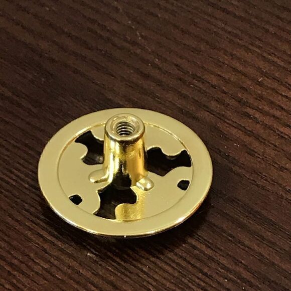 12Pcs. 1.5 inch Polished Brass Round Knobs pulls - Picture 2 of 4